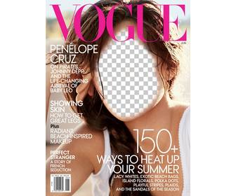 photomontage where u can appear on the cover of the magazine vogue