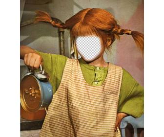 now u can become pippi longstocking with this funny and editable effect