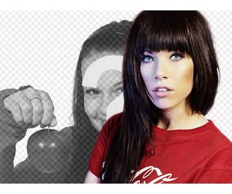 photomontage with singer carly rae jepsen known by the single quotcall maybequot