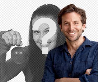 photomontage with bradley cooper to place ur photograph and appear with him in the picture
