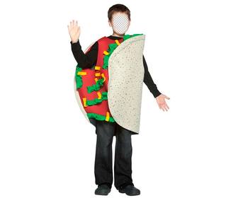 photomontage of child dressed as taco to add ur face