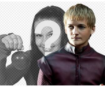photomontage to appear with joffrey lannister the evil king of game of thrones