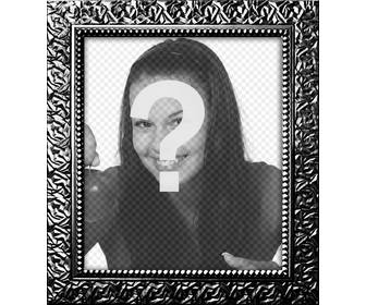 digital photo frame with real black plated textured to decorate ur photos online