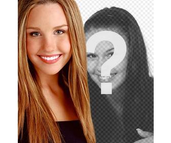 create photomontages with amanda bynes before her transformation where u can also create phrase with the typography and the color u choose