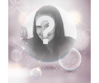 profile image with bubbles and flashing white lights to customize ur facebook and twitter avatar