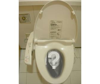 funny photomontage where you shall put your photo in chinese or japanese wc dissolved in the water of the toilet