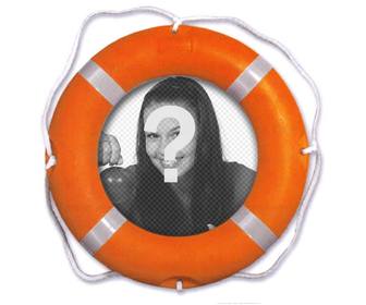 photomontage to put ur photo in orange lifeguard float where u can also add text online