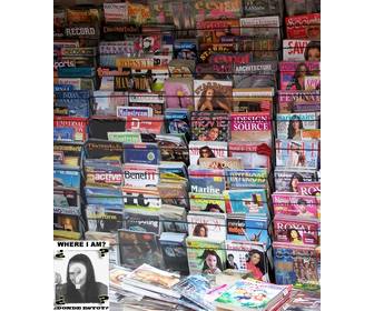 game to make with photo find the face in all the magazines