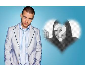 photo effect for fans of justin timberlake and add ur photo
