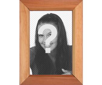 style wooden photo frame to put picture