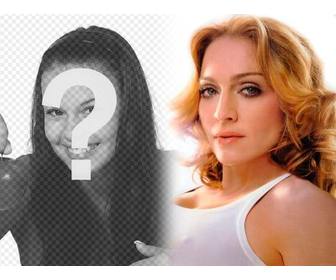 u want to put picture of u next to madonna now u can with this photomontage