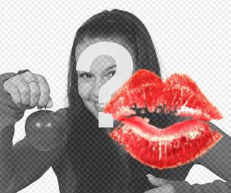 sticker or lip sticker to put on your photo