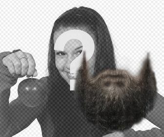 photomontage to put beard on your photo