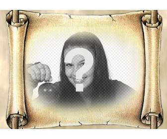 photo montage put your photo on an ancient papyrus give your photos special effect