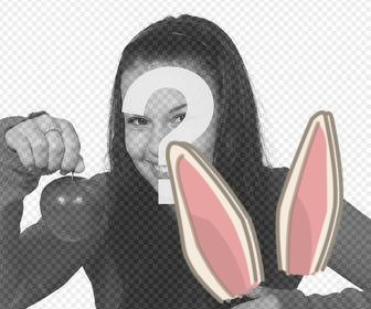 sticker to put some rabbit ears in your photo