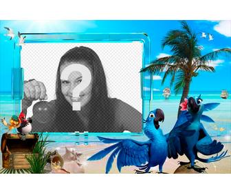 summer photomontage to put ur photo on beach