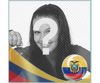effect for add the flag of ecuador in ur photos