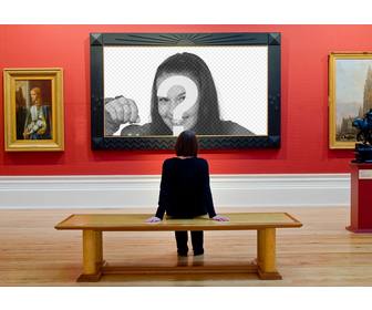 set your picture in an art museum with this photographic montage