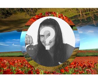 set you picture in this surreal fantastic background