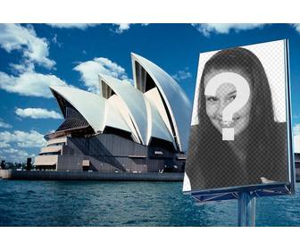 appear in promotional billboard in the sydney opera house