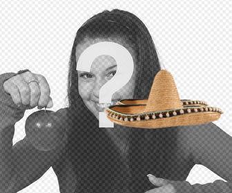 effect online to wear mariachi hat