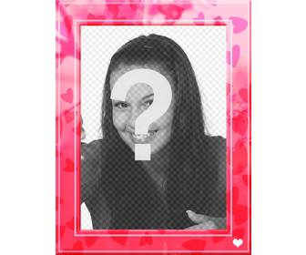 picture frame with pink hearts to put ur photos