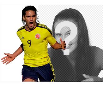 photomontage with falcao of colombia selection
