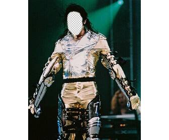 photo montage of michael jackson customizable with ur image