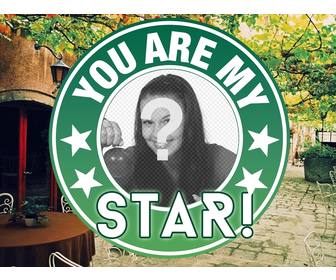 frame ur pictures in this circular hollow surrounded by quotyoure my starquot on spring background