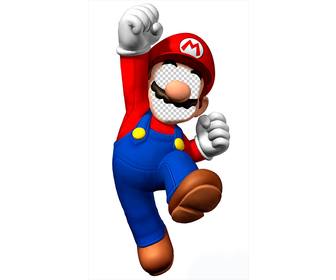 photomontage to put your face on super mario and have fun