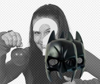 Sticker to paste on your pics with the Batman mask
