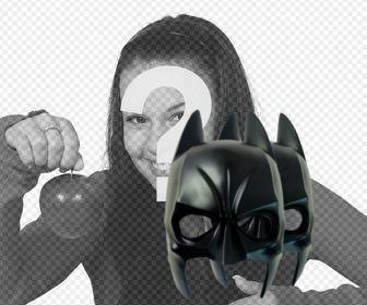 sticker to paste on your pics with the batman mask