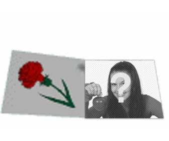 custom animation animated love letter with rose with ur photo
