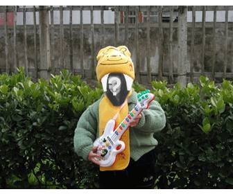 funny animation to make your doll picture playing guitar