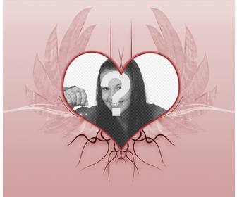 montage of winged heart tattoo to put as frame for ur photographs