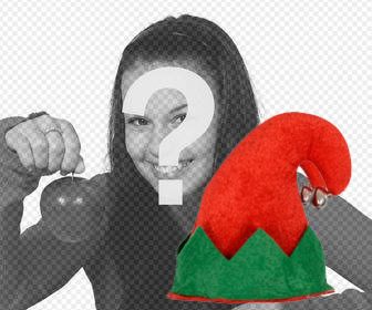 put an elf hat with bell on your picture