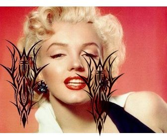 tribal tattoo sticker to put on your photos online