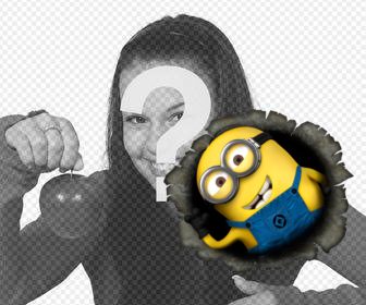 minion sticker to stick on ur photo