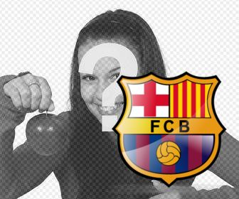 fc barcelona shield to put in your photo