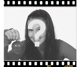 put your photo in film frame online