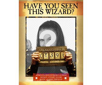 montage of quotwantedquot poster in wizard version