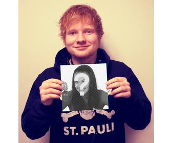 appear over the cover of x by ed sheeran clutching ur photograph