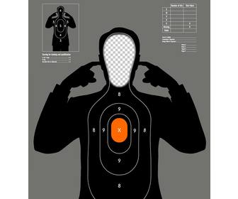 photomontage of dummy target practice to add ur face