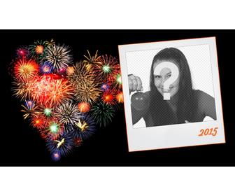 new year039s eve photo frame 2024 with polaroid