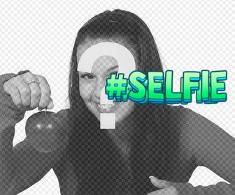 online selfie sticker to put on ur pictures