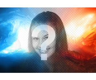 online red and blue light filter to edit your photo