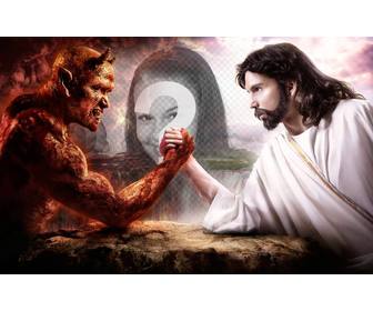 photomontage to put ur photo between good and evil