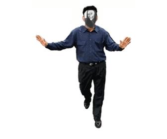 animation of man dancing to put your picture on your face