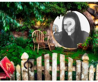 photomontage with the house of bilbo baggins