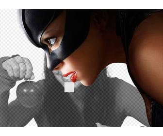catwoman photomontage to put picture next to it